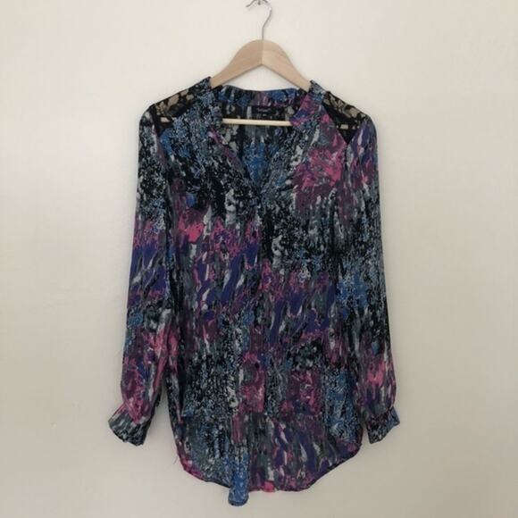 Anthropologie Tolani Lace Detail Blouse Size XS - Picture 1 of 7